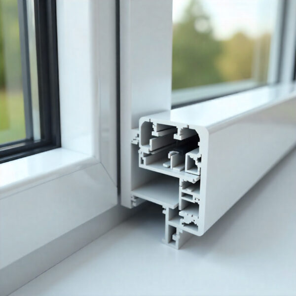 Primer plano de una ventana de doble acristalamiento con sello de eficiencia energética, mostrando dónde invertir en una reforma para vender con valor real.