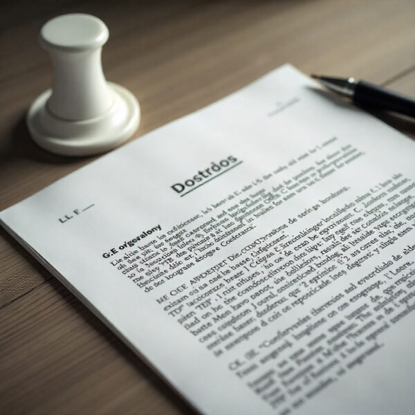 Lupa sobre documento, mostrando claridad y transparencia legal.